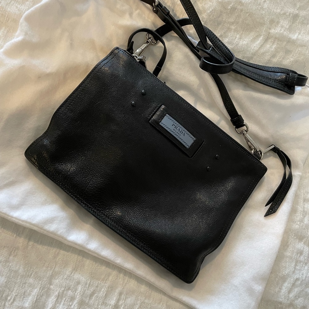 Prada leather crossbody bag